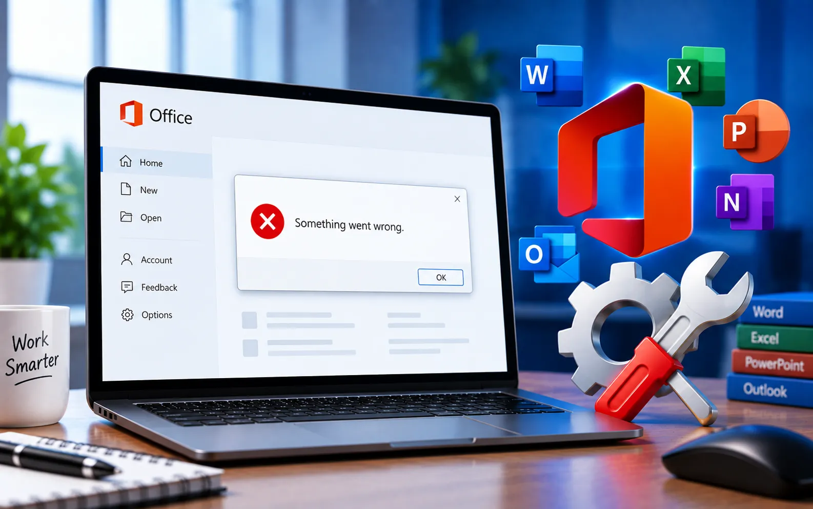 Something went wrong installing Office fix
